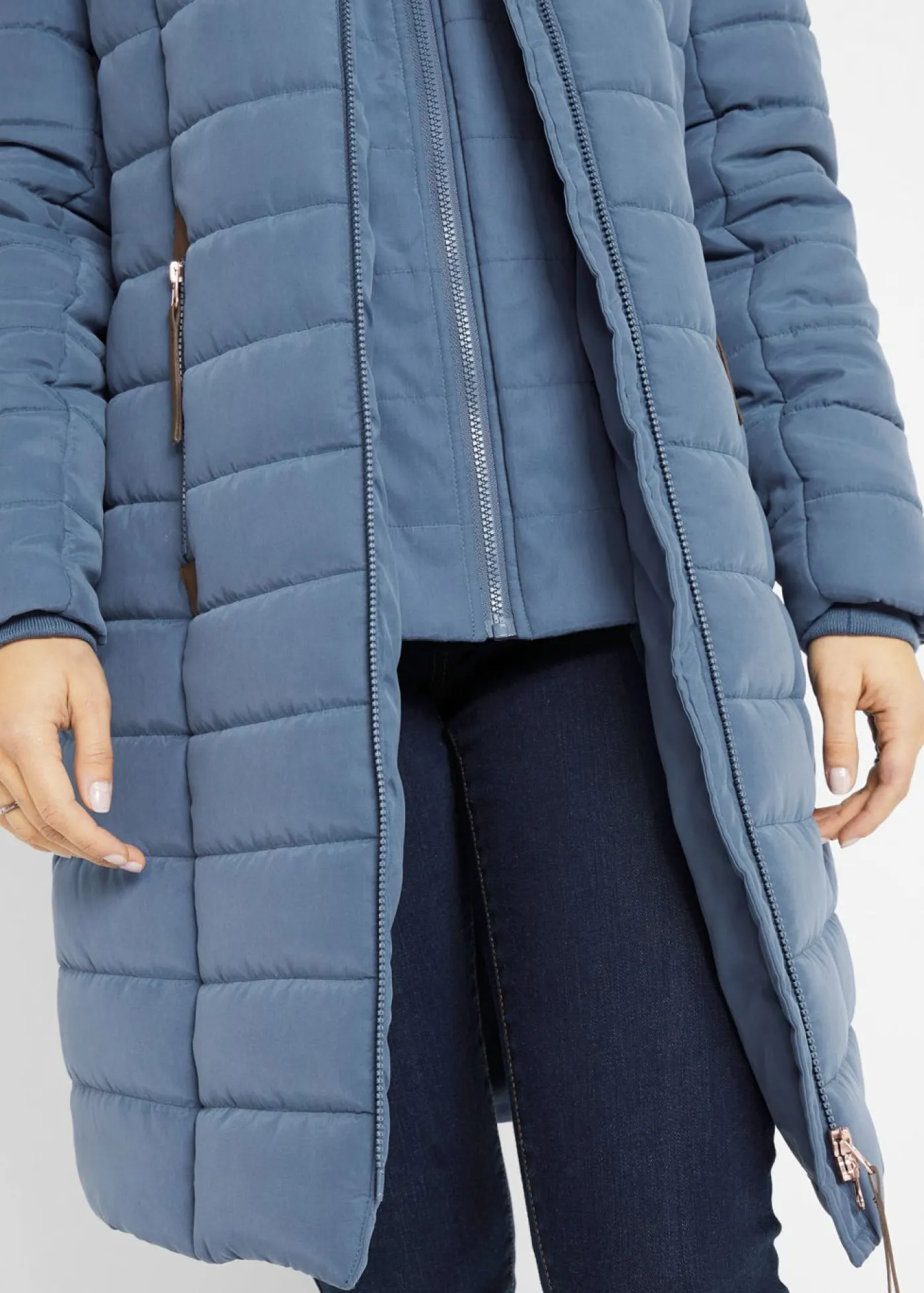 Best Abrigo acolchado, aspecto 2 en 1 Mujer Chaquetas Y Abrigos