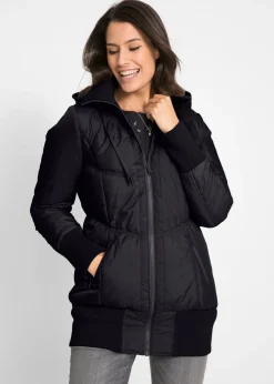 Best Abrigo acolchado con cinturilla cómoda ancha y capucha Mujer Chaquetas Y Abrigos