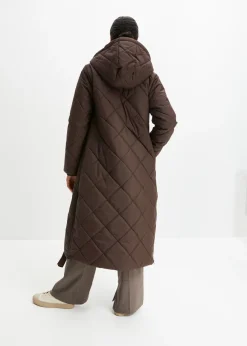 Discount Abrigo acolchado y guateado, largo y con capucha Mujer Chaquetas Y Abrigos