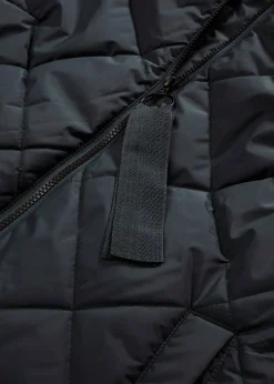 Outlet Abrigo acolchado y guateado, largo y con capucha Mujer Chaquetas Y Abrigos