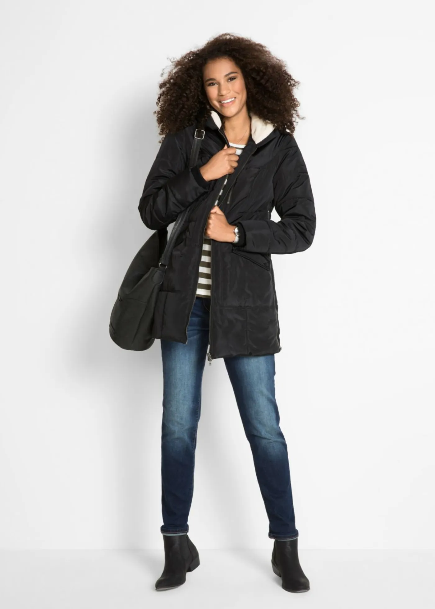 New Abrigo con capucha acolchada Mujer Chaquetas Y Abrigos