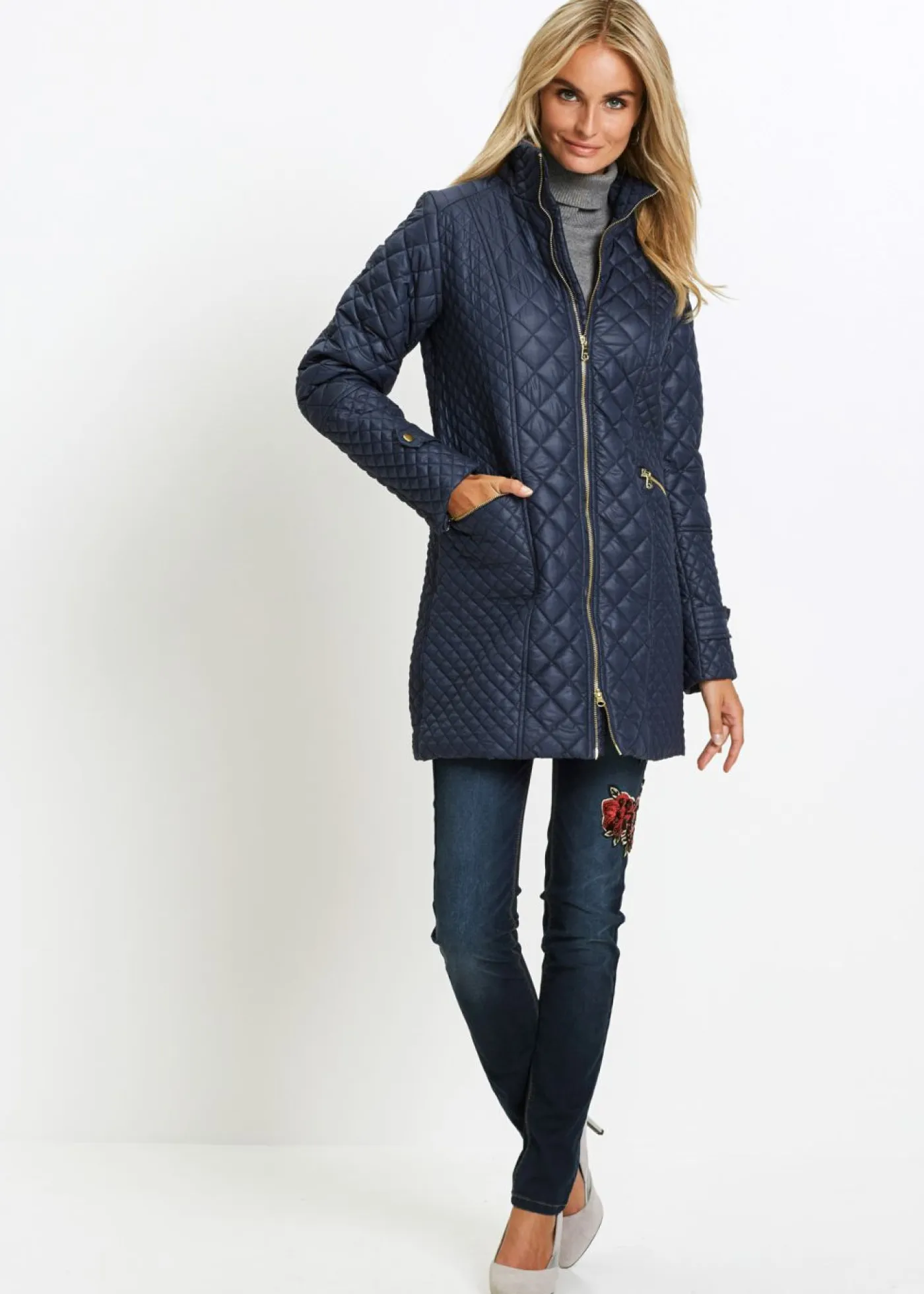 Online Abrigo corto acolchado Mujer Chaquetas Y Abrigos