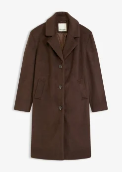 New Abrigo corto con aspecto de lana Mujer Chaquetas Y Abrigos