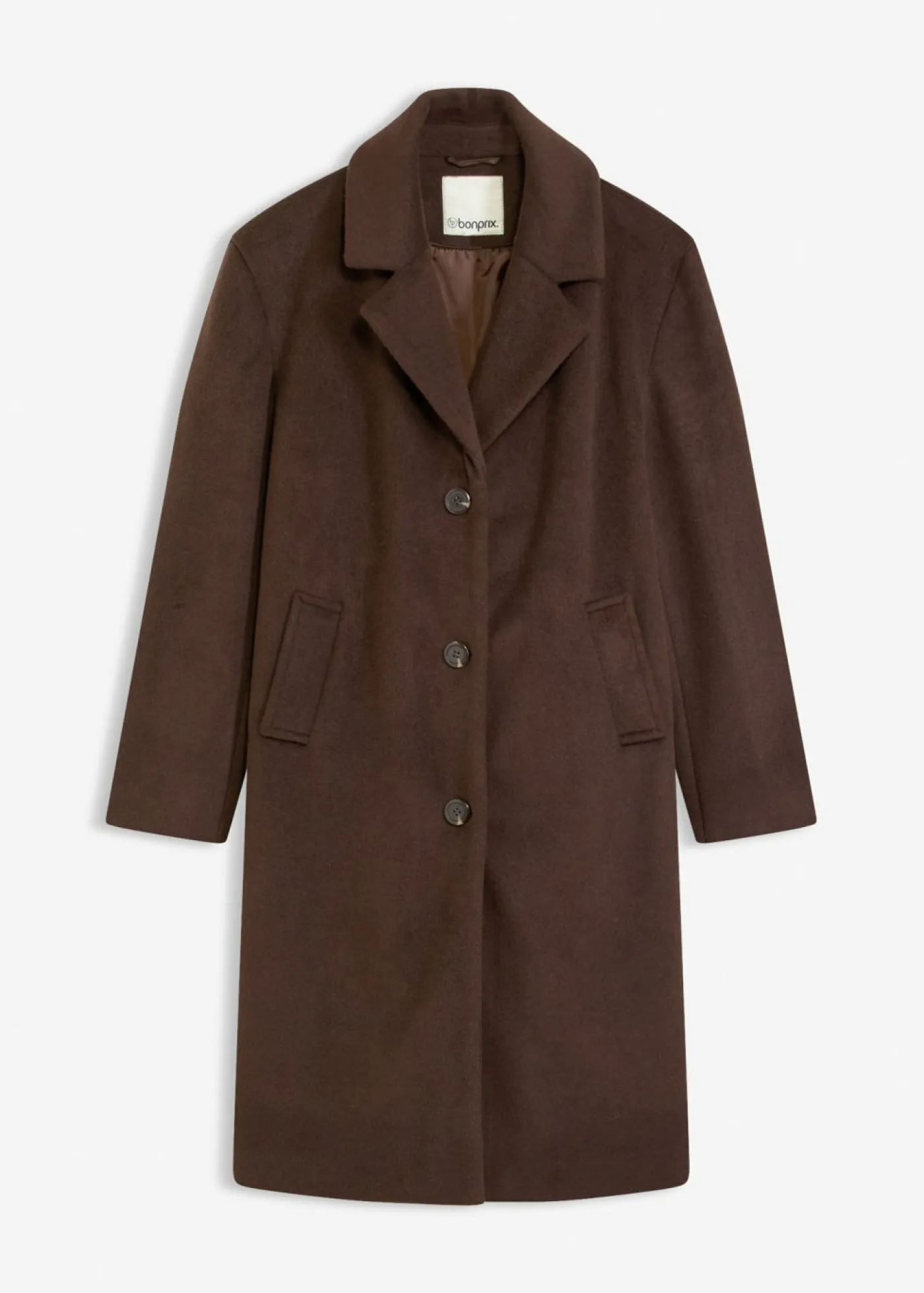New Abrigo corto con aspecto de lana Mujer Chaquetas Y Abrigos