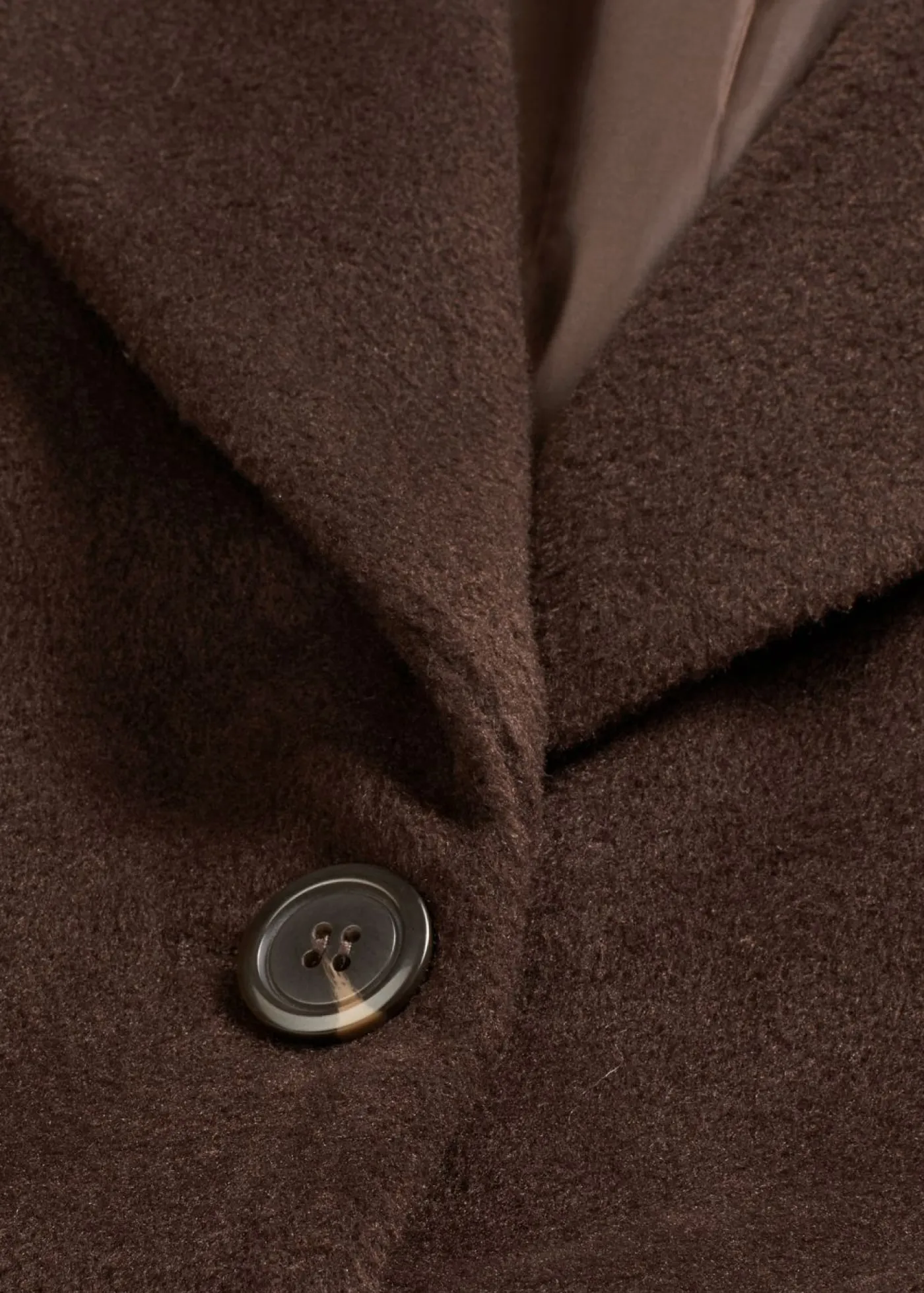 New Abrigo corto con aspecto de lana Mujer Chaquetas Y Abrigos
