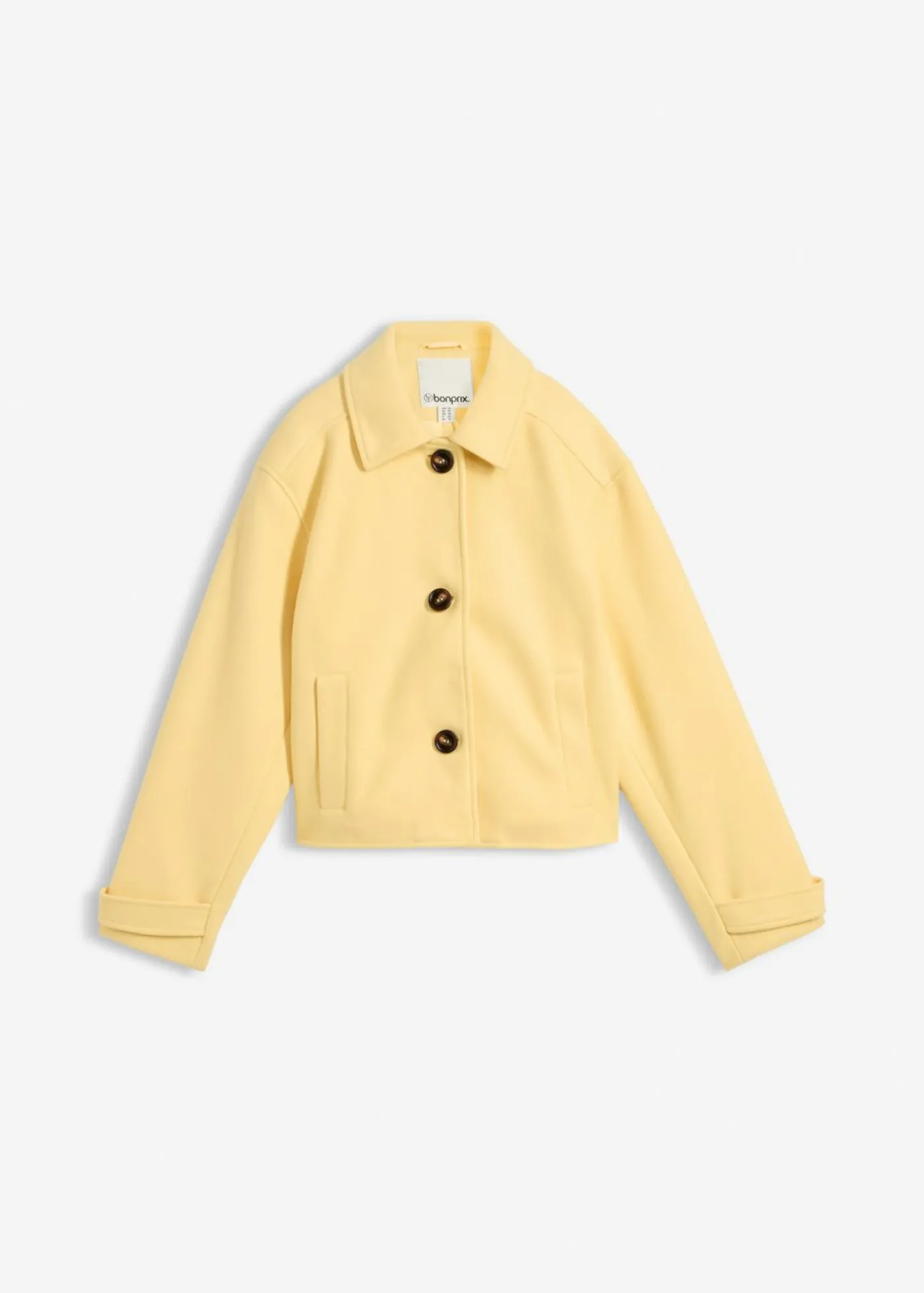 Online Abrigo corto con aspecto de lana Mujer Chaquetas Y Abrigos|Novedades