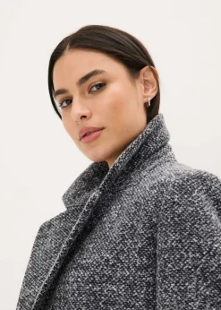 Hot Abrigo corto con aspecto de lana Mujer Chaquetas Y Abrigos