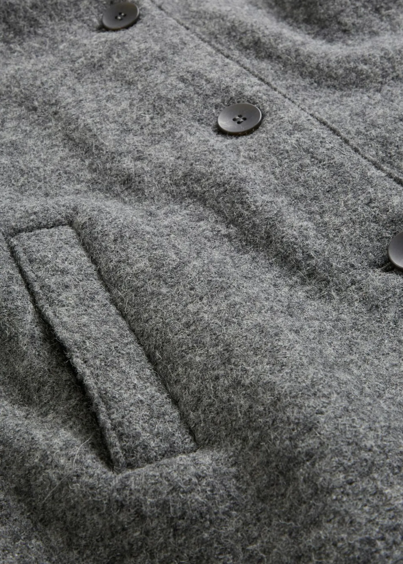 Outlet Abrigo corto de lana Mujer Chaquetas Y Abrigos
