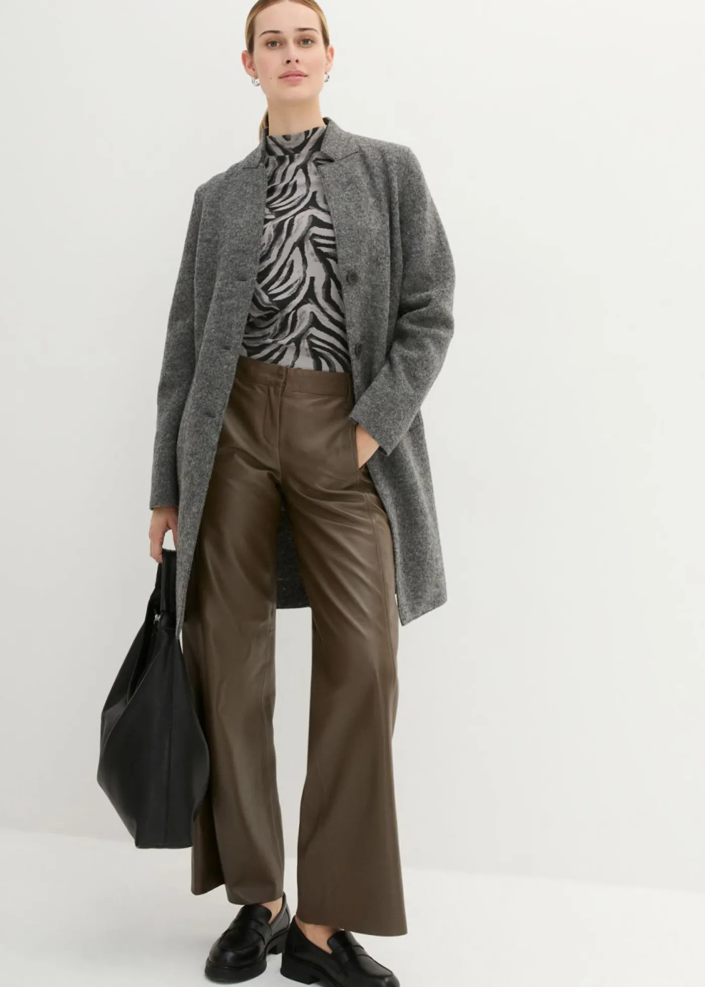 Outlet Abrigo corto de lana Mujer Chaquetas Y Abrigos