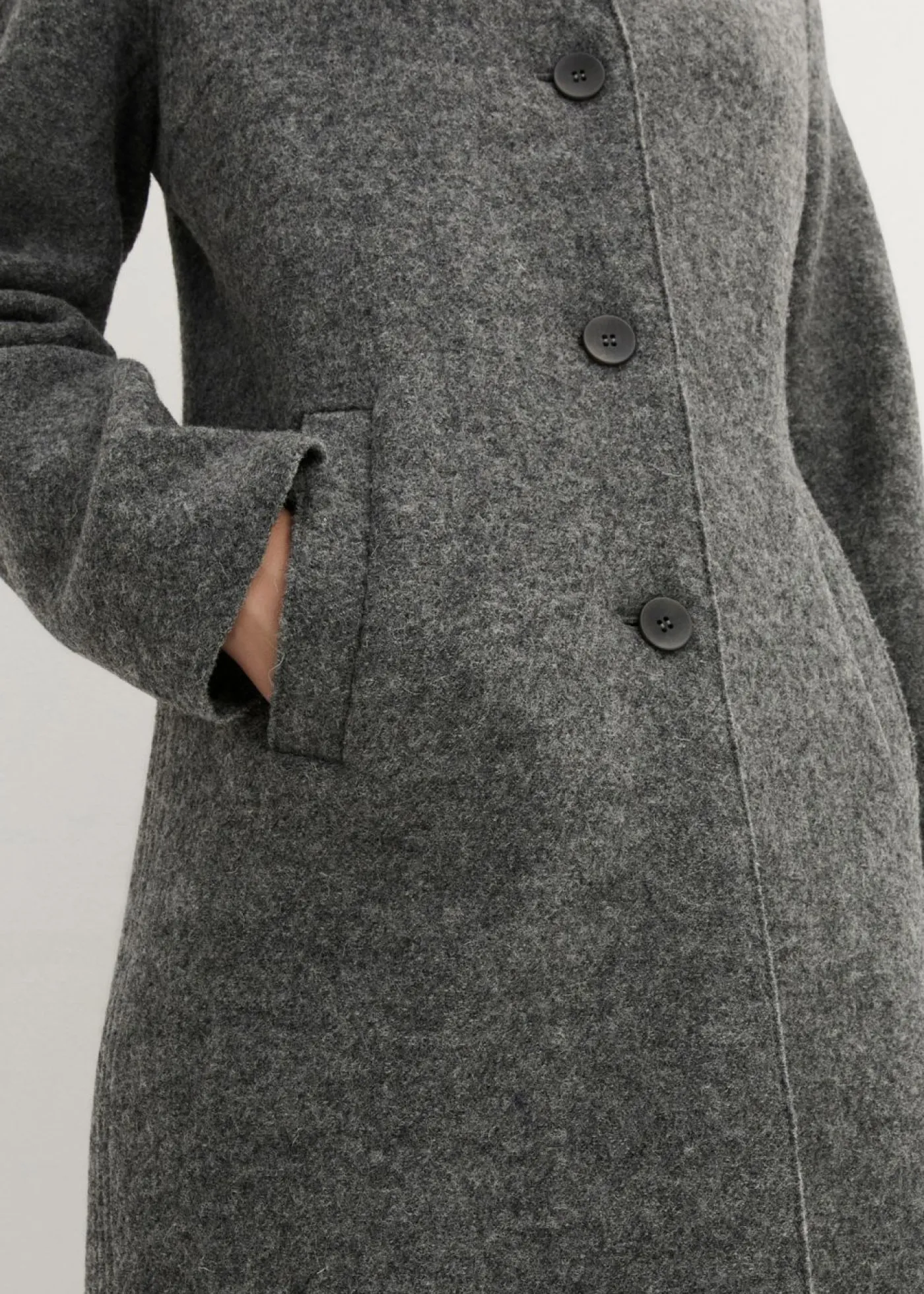 Outlet Abrigo corto de lana Mujer Chaquetas Y Abrigos