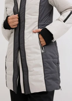 Online Abrigo corto para exteriores con pelo sintético y material impermeable Mujer Chaquetas Y Abrigos