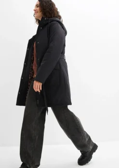 New Abrigo corto para exteriores con cinturón, material impermeable y forro de leopardo Mujer Chaquetas Y Abrigos