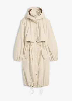 Outlet Abrigo de entretiempo con capucha desmontable Mujer Chaquetas Y Abrigos