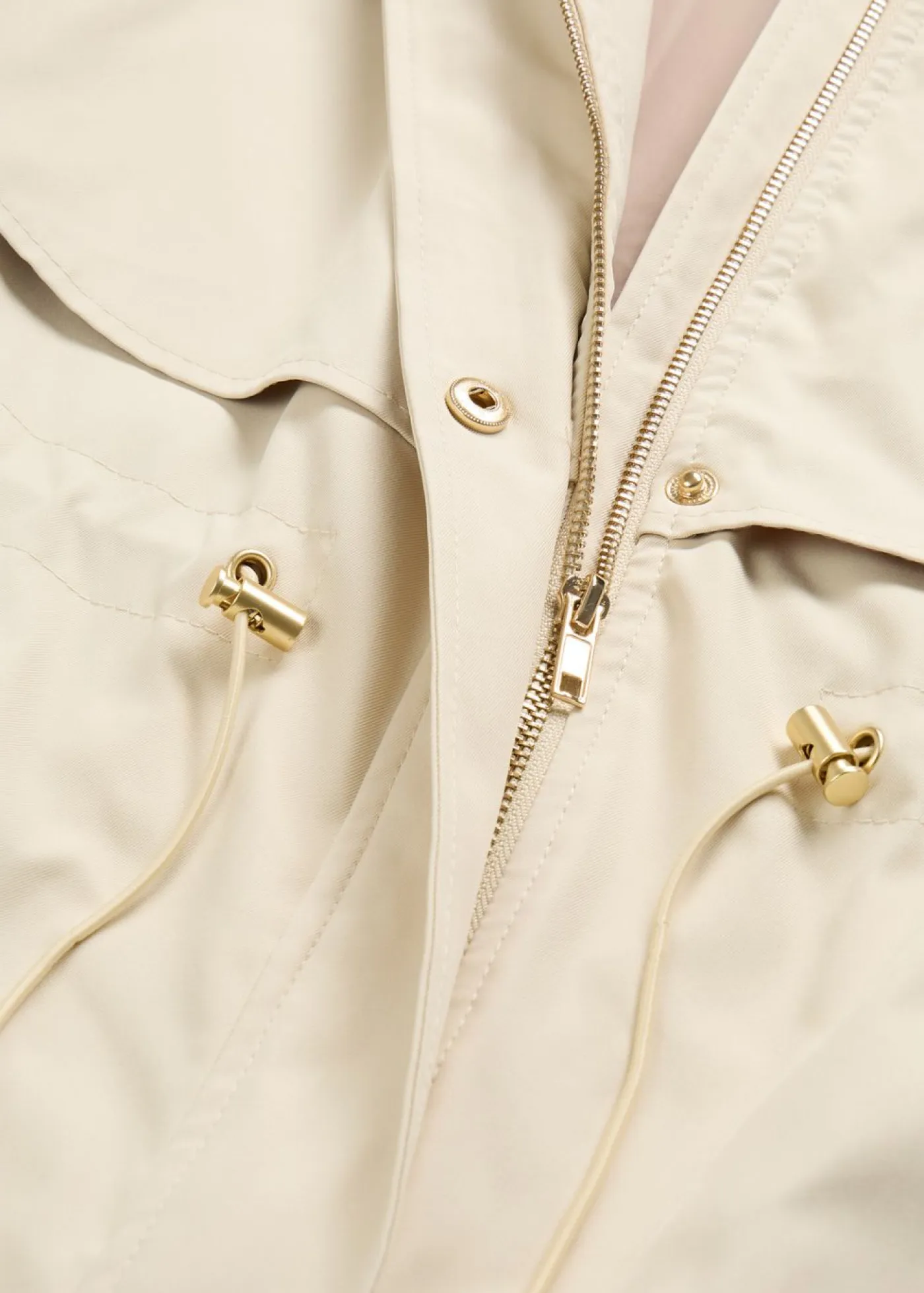 Outlet Abrigo de entretiempo con capucha desmontable Mujer Chaquetas Y Abrigos