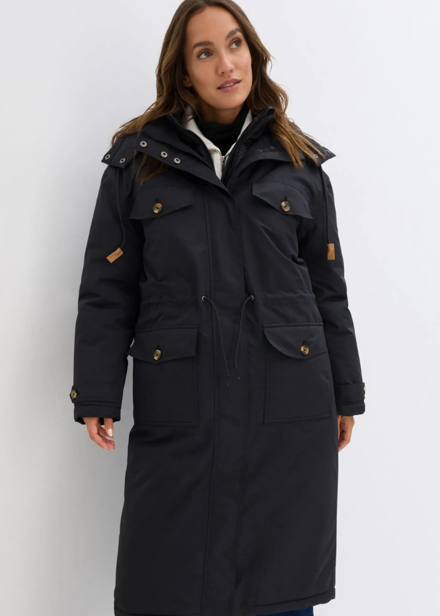 Abrigo de invierno, aspecto 2 en 1 Mujer Chaquetas Y Abrigos