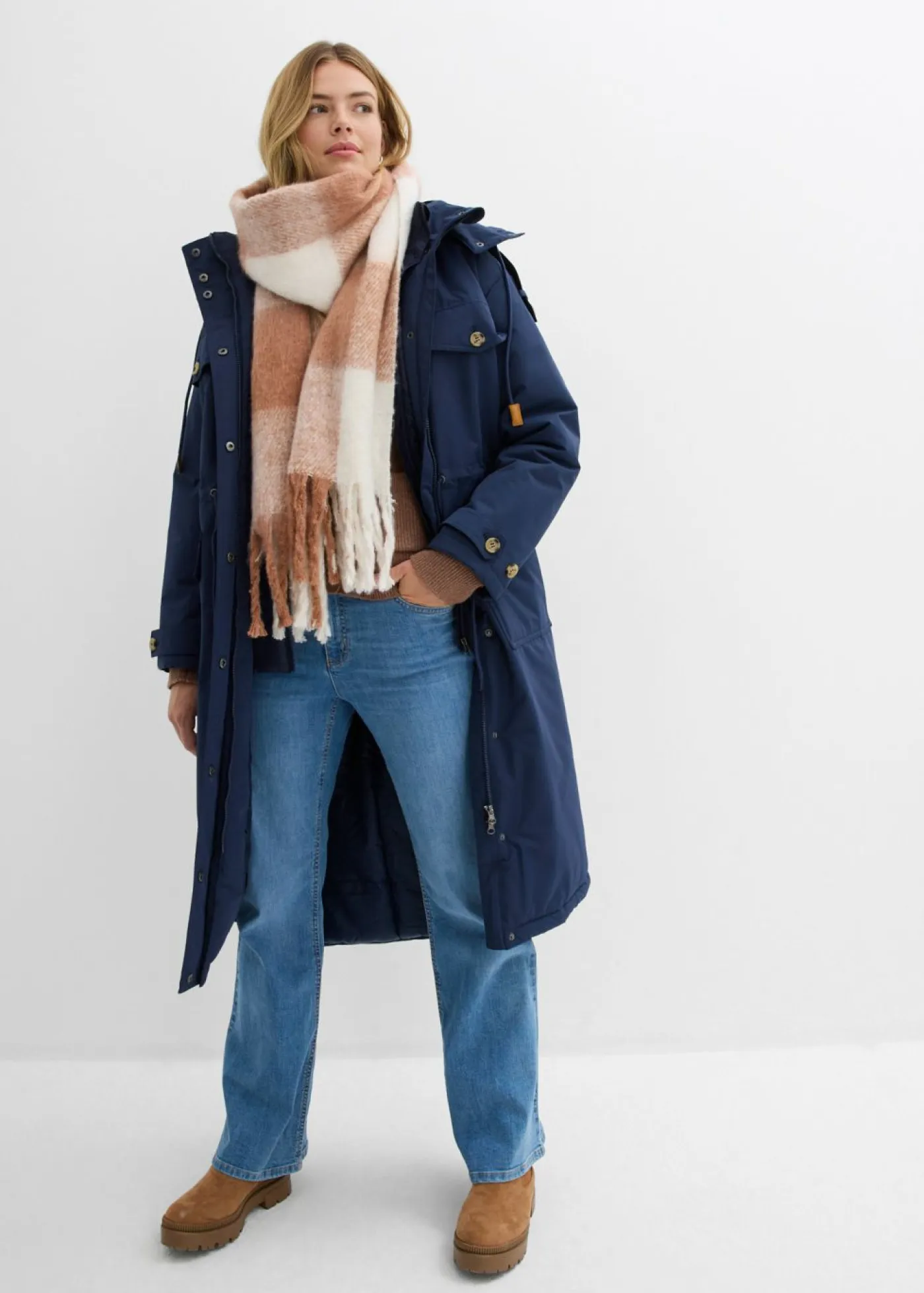 Outlet Abrigo de invierno, aspecto 2 en 1 Mujer Chaquetas Y Abrigos