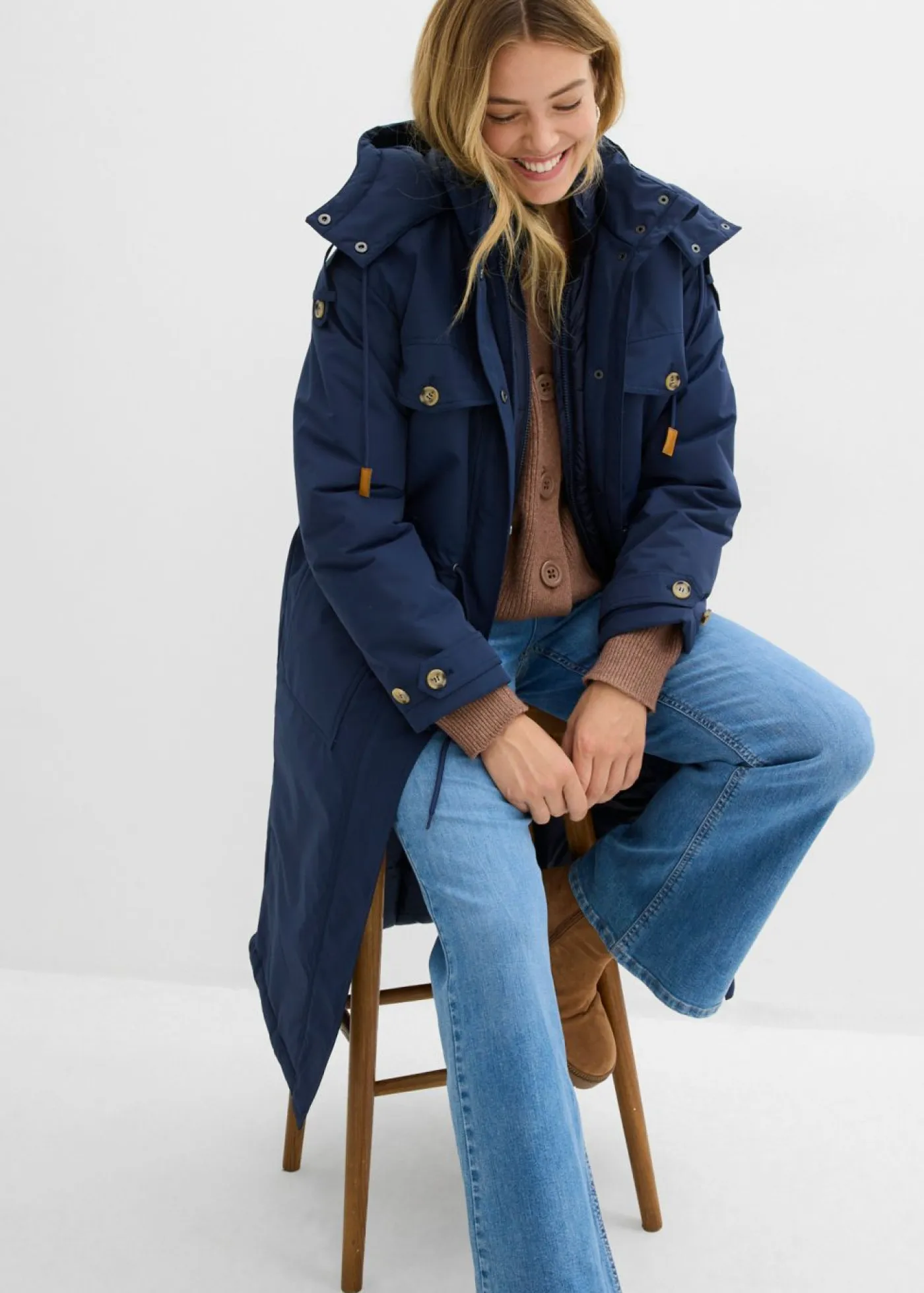 Outlet Abrigo de invierno, aspecto 2 en 1 Mujer Chaquetas Y Abrigos
