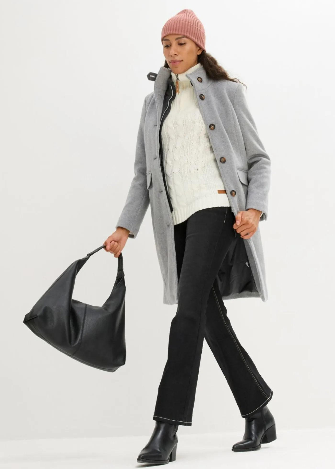 Best Abrigo de invierno, aspecto 2 en 1 Mujer Chaquetas Y Abrigos