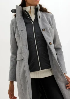 Best Abrigo de invierno, aspecto 2 en 1 Mujer Chaquetas Y Abrigos