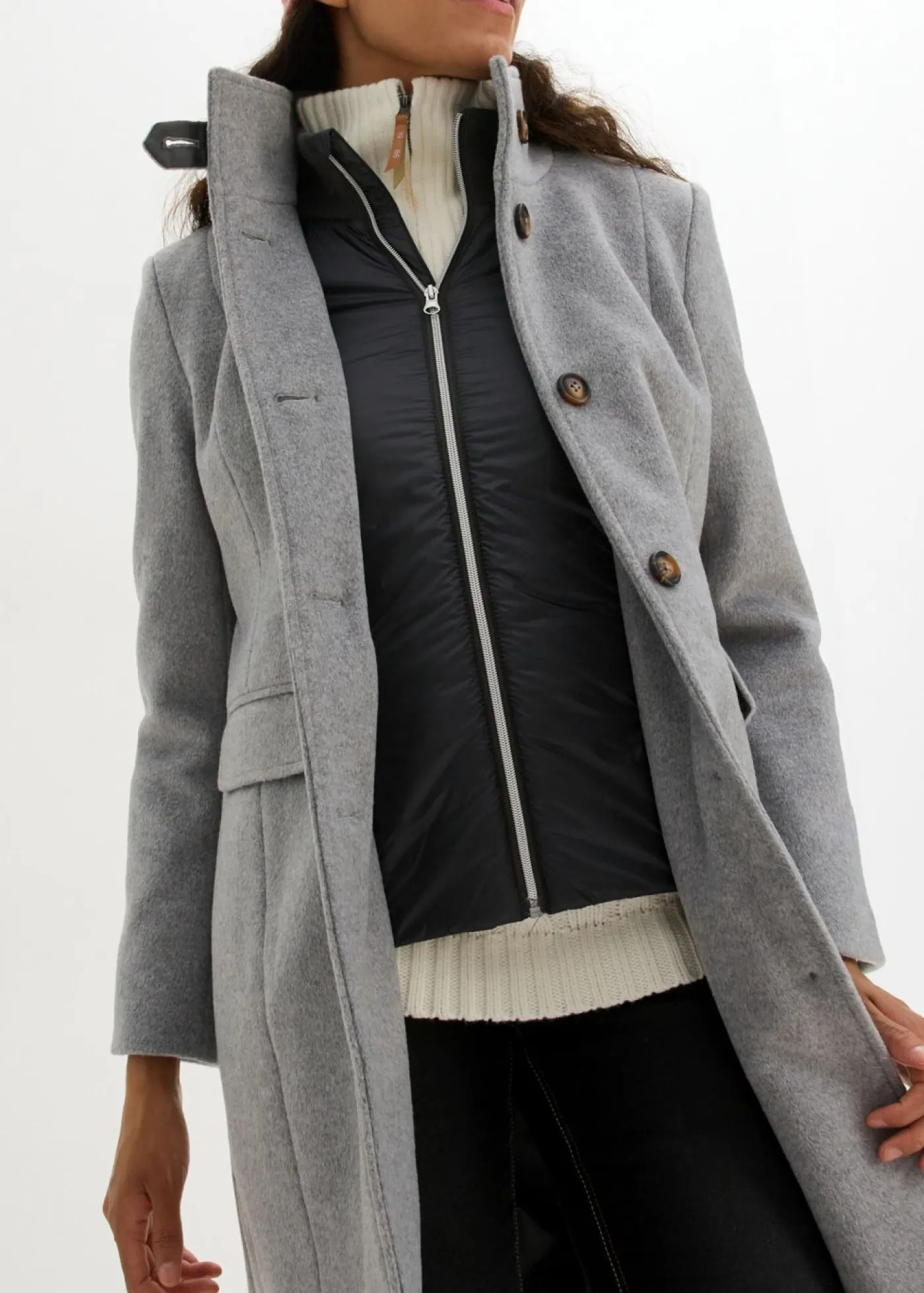 Best Abrigo de invierno, aspecto 2 en 1 Mujer Chaquetas Y Abrigos
