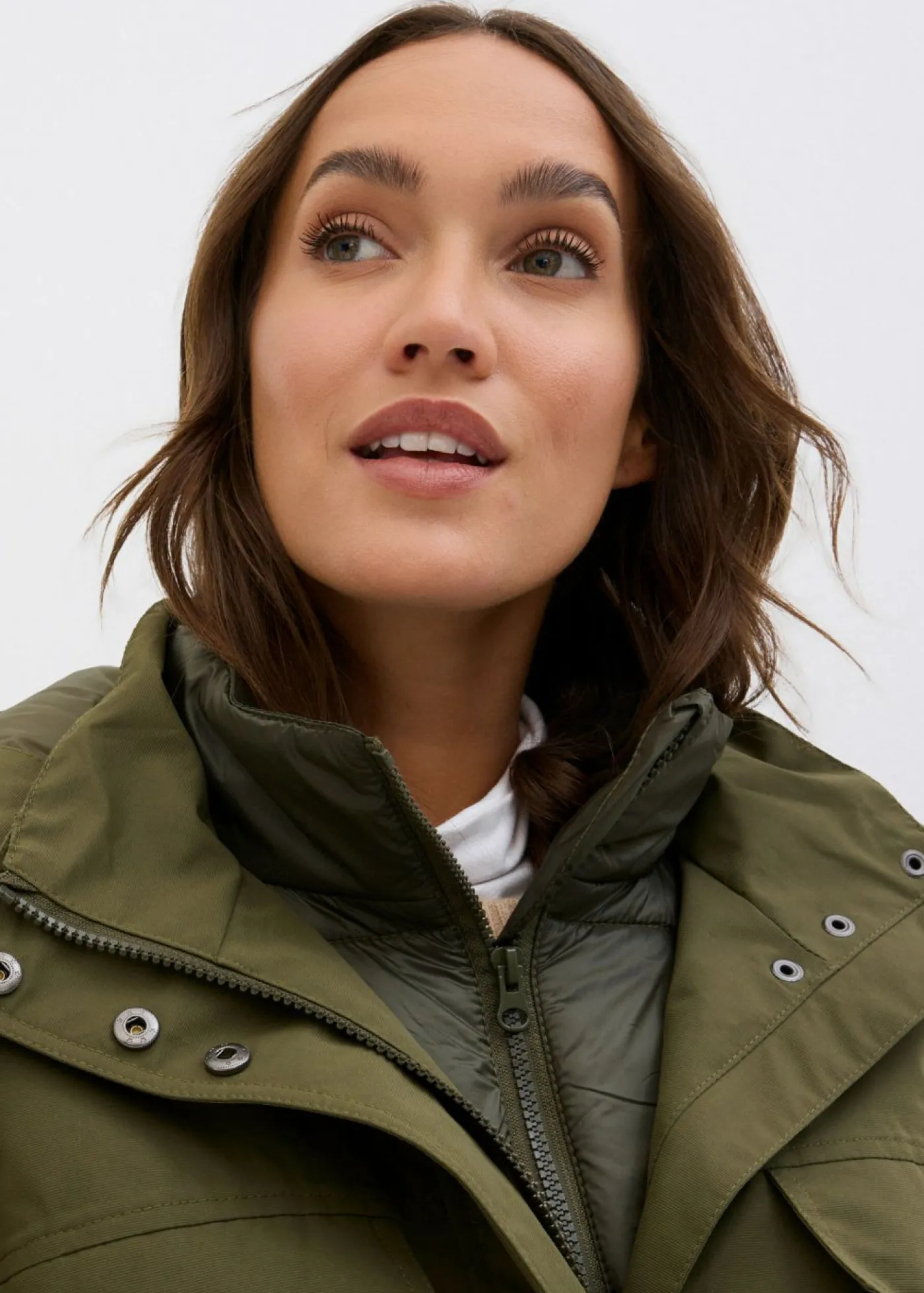 Best Abrigo de invierno, aspecto 2 en 1 Mujer Chaquetas Y Abrigos