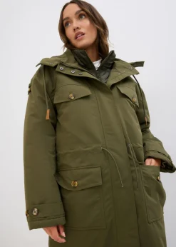Best Abrigo de invierno, aspecto 2 en 1 Mujer Chaquetas Y Abrigos