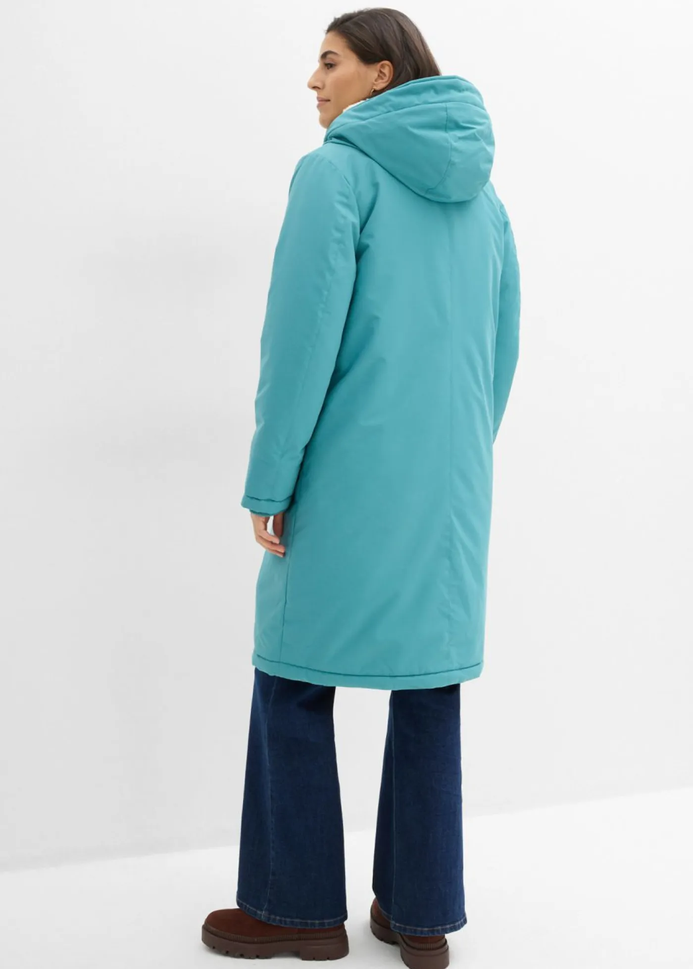 Discount Abrigo de invierno con forro de peluche en la capucha Mujer Chaquetas Y Abrigos