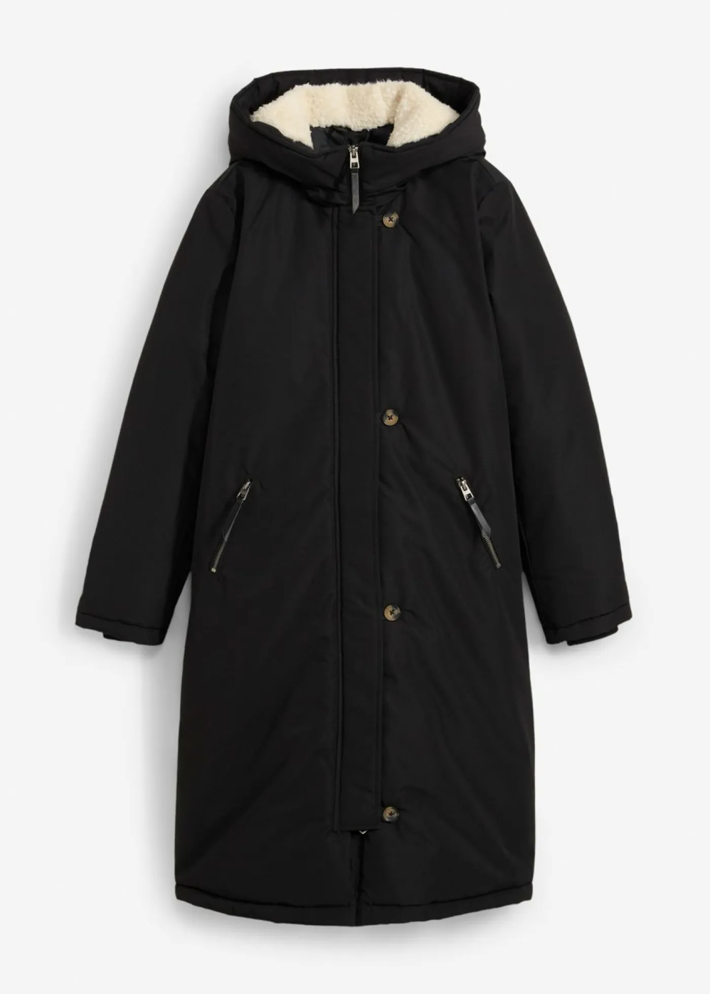 Best Abrigo de invierno con forro de peluche en la capucha Mujer Chaquetas Y Abrigos