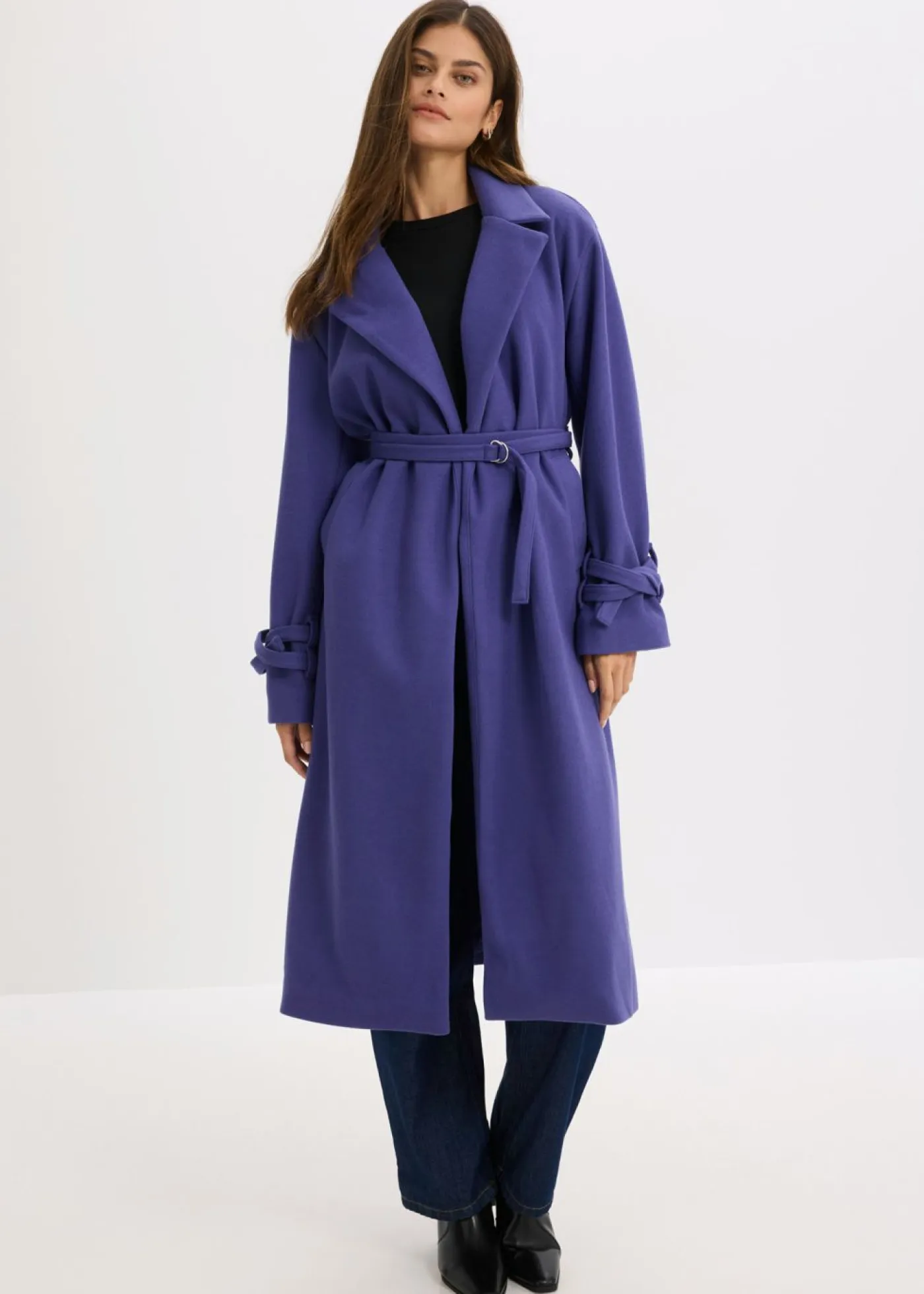 Discount Abrigo de mezcla de viscosa Mujer Chaquetas Y Abrigos|Tallas Pequeñas