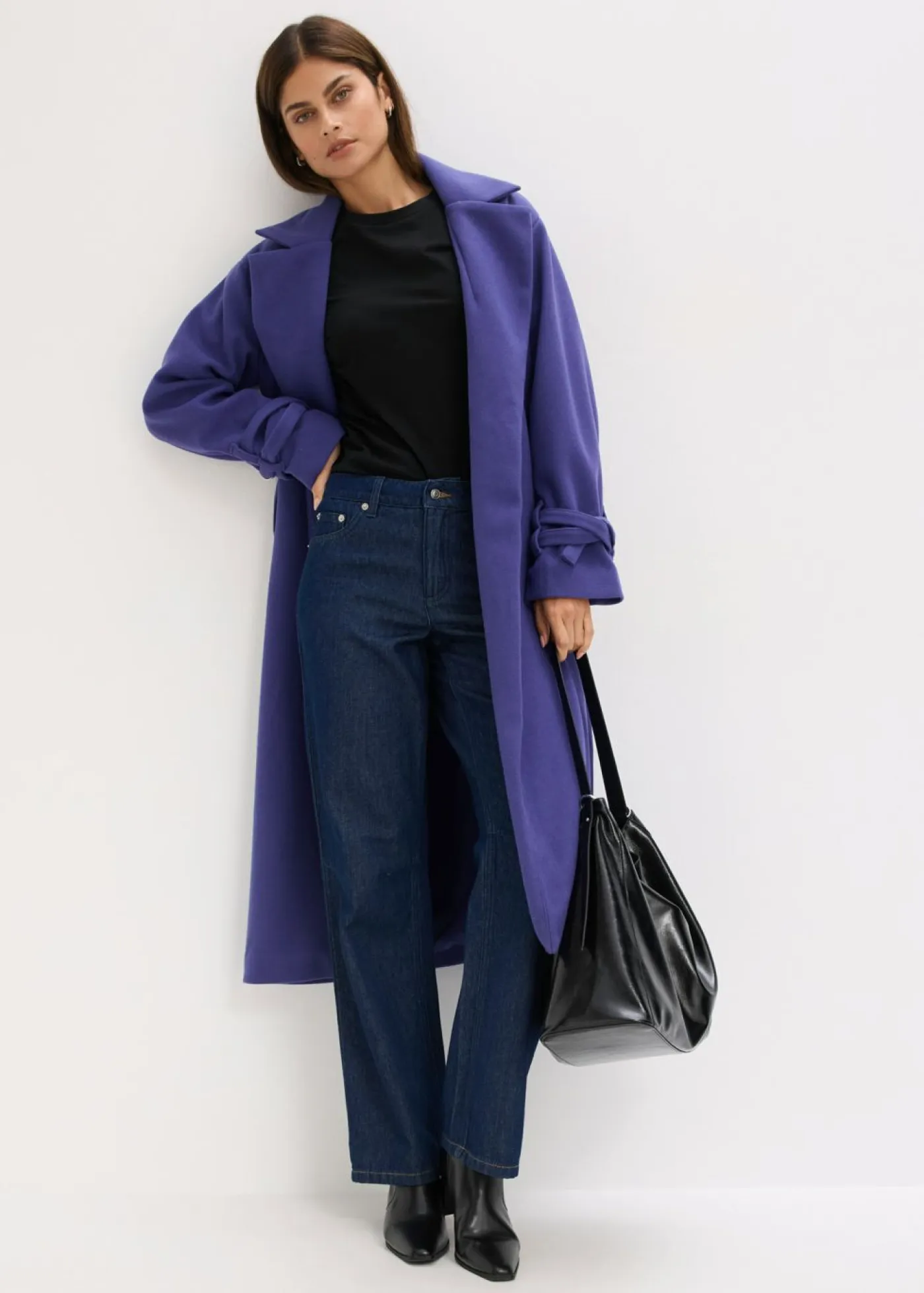 Discount Abrigo de mezcla de viscosa Mujer Chaquetas Y Abrigos|Tallas Pequeñas