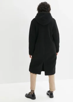New Abrigo de pelo con capucha y bolsillos Mujer Chaquetas Y Abrigos