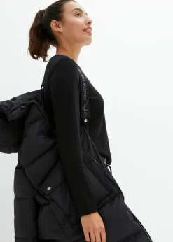 Outlet Abrigo de plumón con detalles reflectantes Mujer Chaquetas Y Abrigos