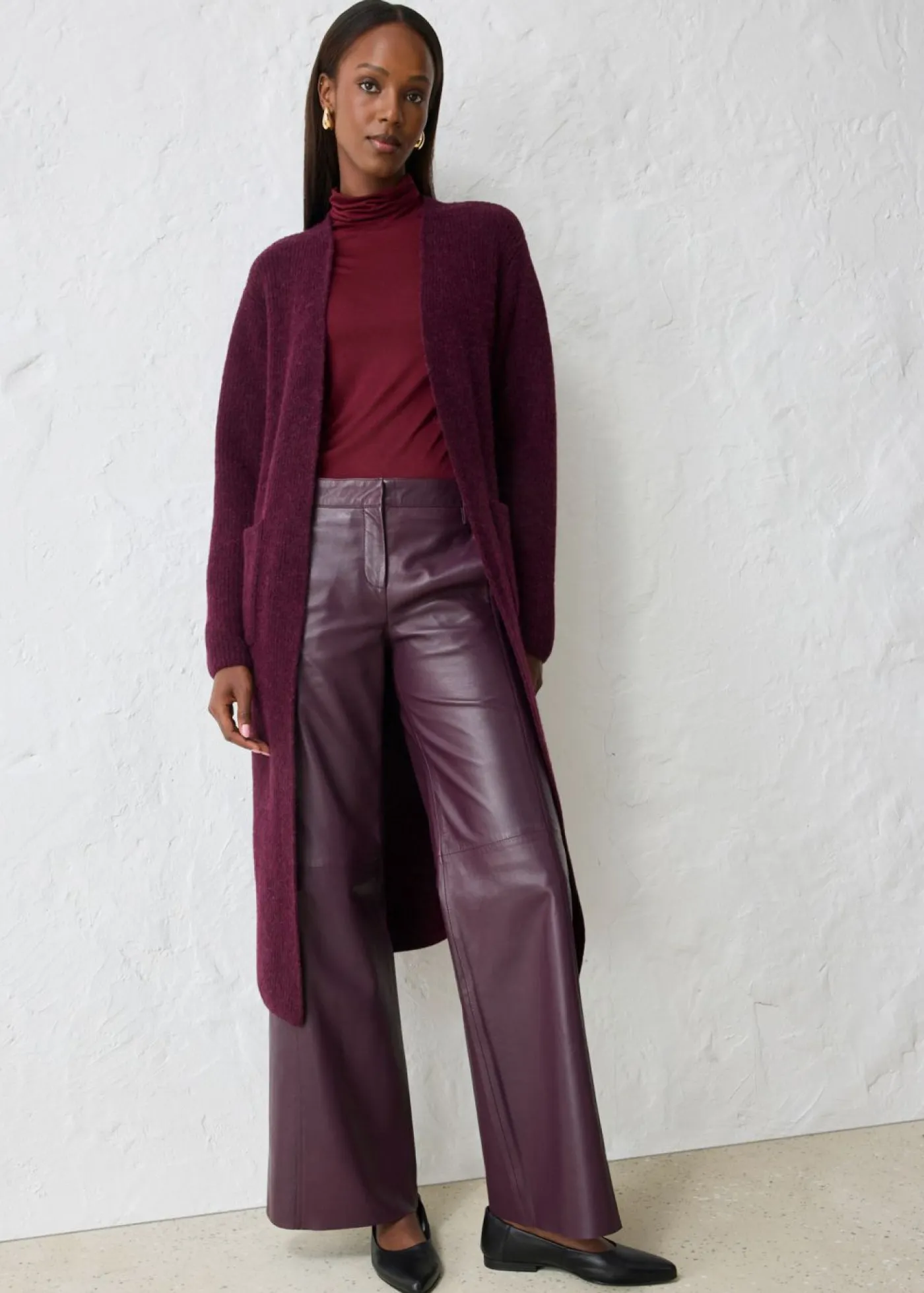 Abrigo de punto con alpaca Mujer Premium|Jerséis