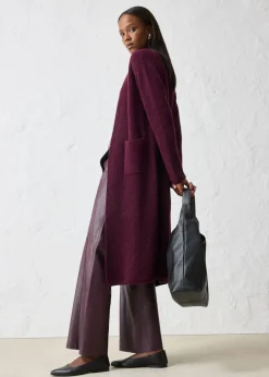 Abrigo de punto con alpaca Mujer Premium|Jerséis