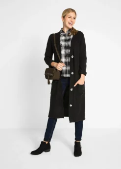 Clearance Abrigo de punto con bolsillos de parche Mujer Jerséis|Ropa De Punto