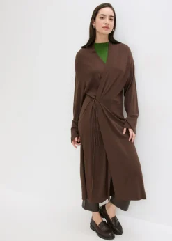 Outlet Abrigo de punto de mezcla de viscosa suave Mujer Jerséis|Ropa De Punto