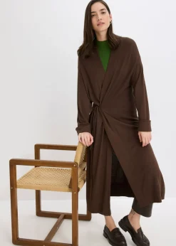 Outlet Abrigo de punto de mezcla de viscosa suave Mujer Jerséis|Ropa De Punto
