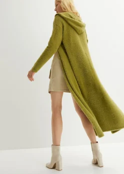 Abrigo de punto en suave hilo metálico Mujer Jerséis|Ropa De Punto