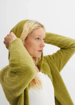 Abrigo de punto en suave hilo metálico Mujer Jerséis|Ropa De Punto