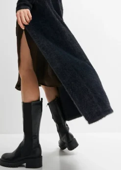 Sale Abrigo de punto en suave hilo metálico Mujer Jerséis|Ropa De Punto
