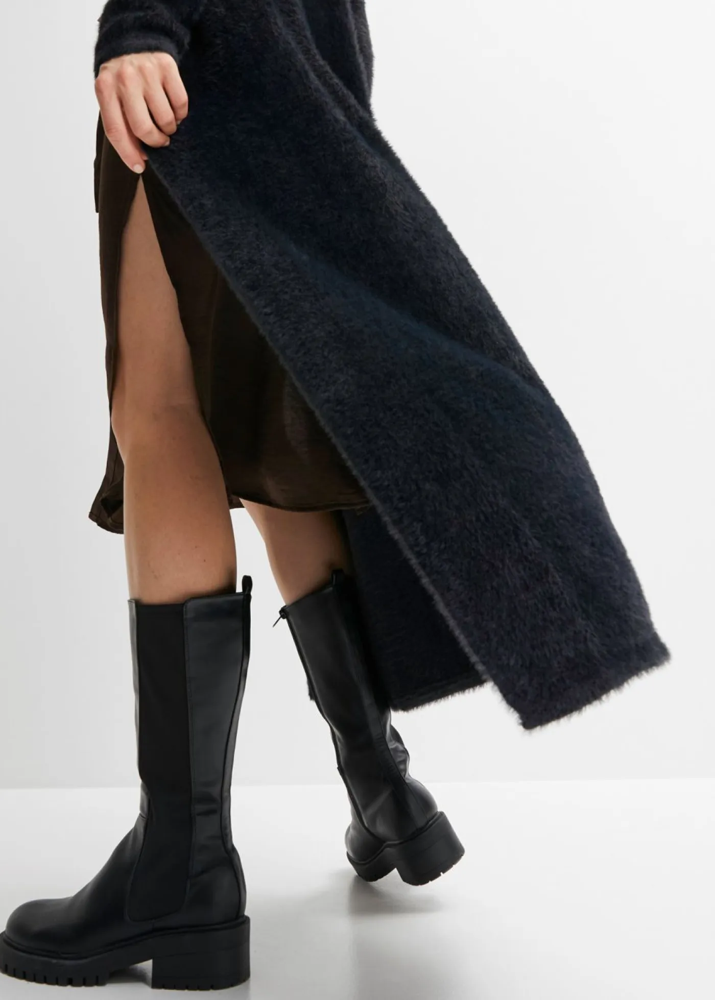 Sale Abrigo de punto en suave hilo metálico Mujer Jerséis|Ropa De Punto