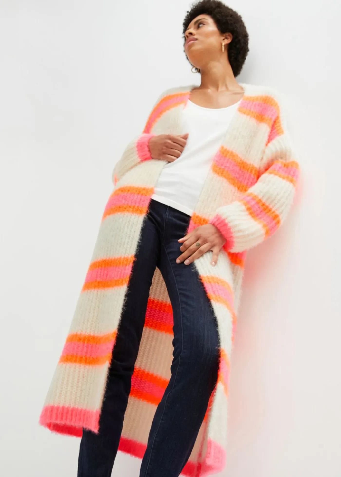 Outlet Abrigo de punto oversize Mujer Jerséis|Ropa De Punto