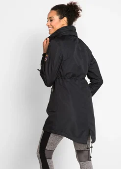 Abrigo funcional de entretiempo con capucha, aspecto 2 en 1, impermeable Mujer Chaquetas Y Abrigos