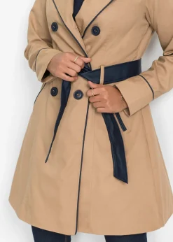 New Abrigo gabardina de doble botonadura Mujer Chaquetas Y Abrigos