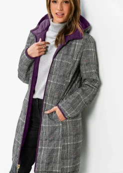 Outlet Abrigo guateado reversible Mujer Chaquetas Y Abrigos