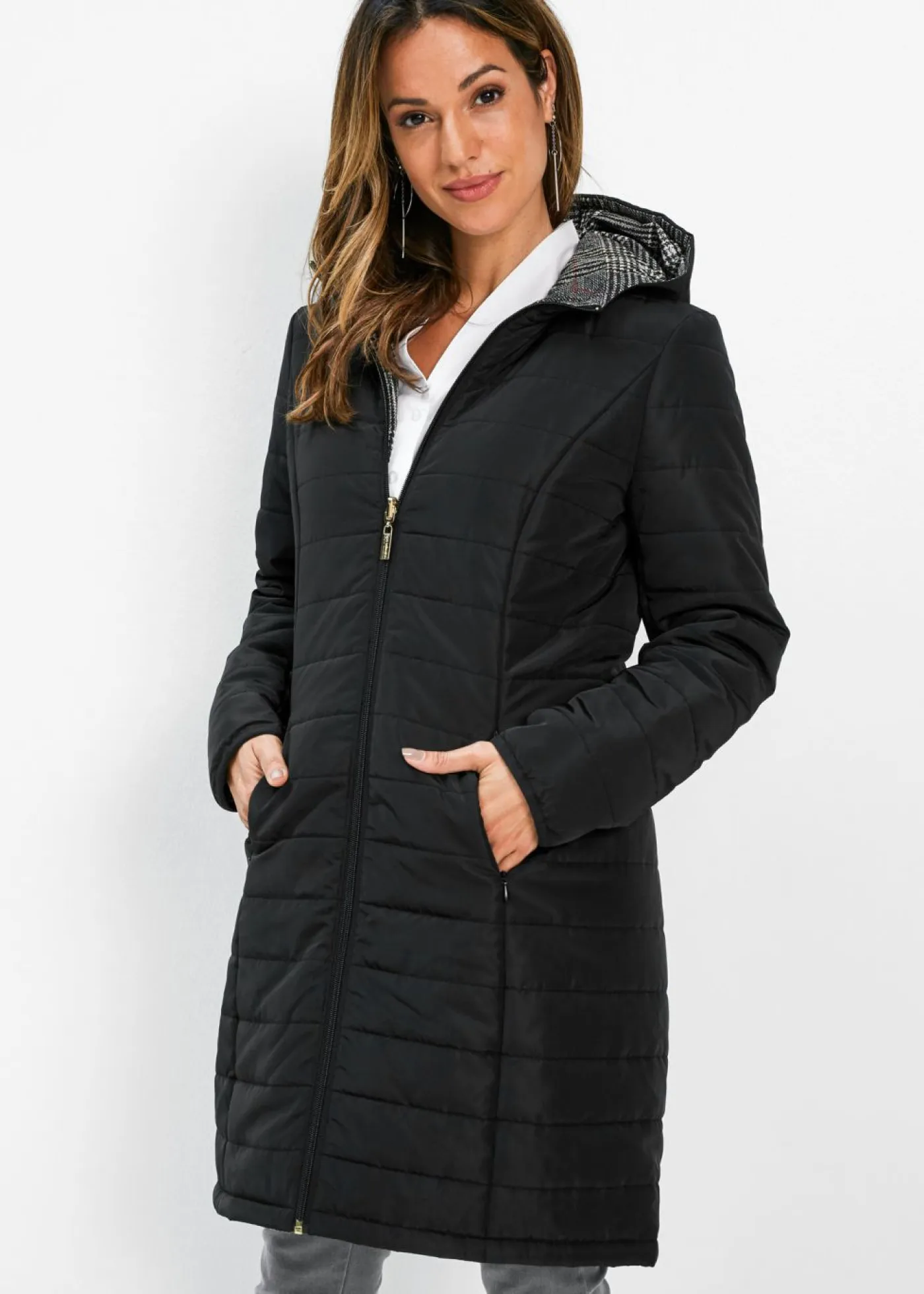 Outlet Abrigo guateado reversible Mujer Chaquetas Y Abrigos