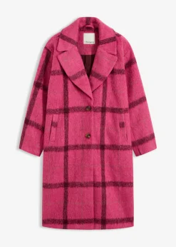 Outlet Abrigo holgado con aspecto de lana Mujer Chaquetas Y Abrigos