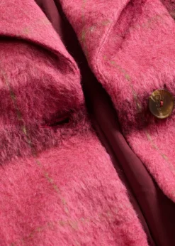 Outlet Abrigo holgado con aspecto de lana Mujer Chaquetas Y Abrigos
