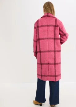 Outlet Abrigo holgado con aspecto de lana Mujer Chaquetas Y Abrigos