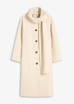 New Abrigo holgado con dos bolsillos cosidos Mujer Esenciales|Chaquetas Y Abrigos
